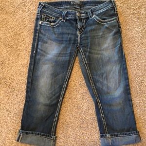 Silver Jean Capri